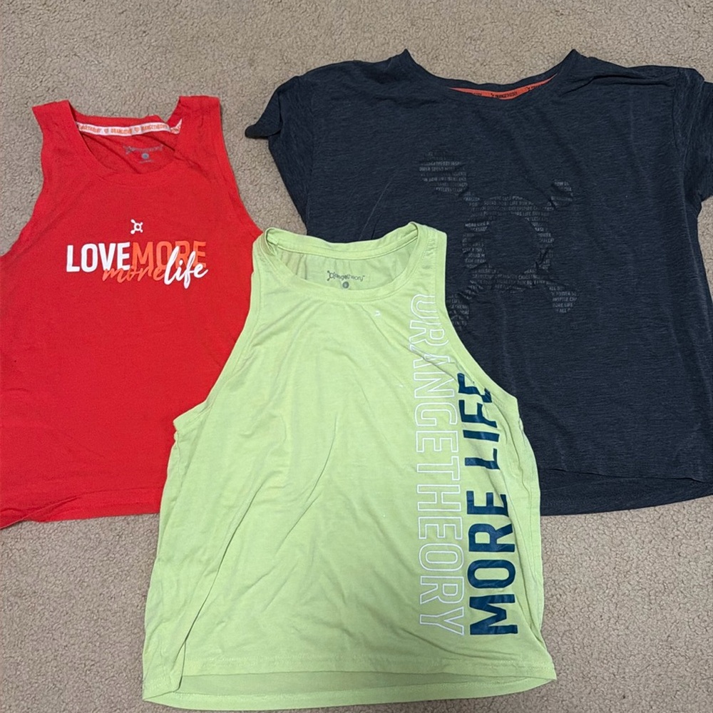 Bundle of 6 OrangeTheory shirts - sizes S/M